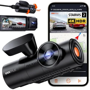 Vantrue N4 Pro 3 Channel 4K WiFi Dash Cam(Default/ONESIZE)