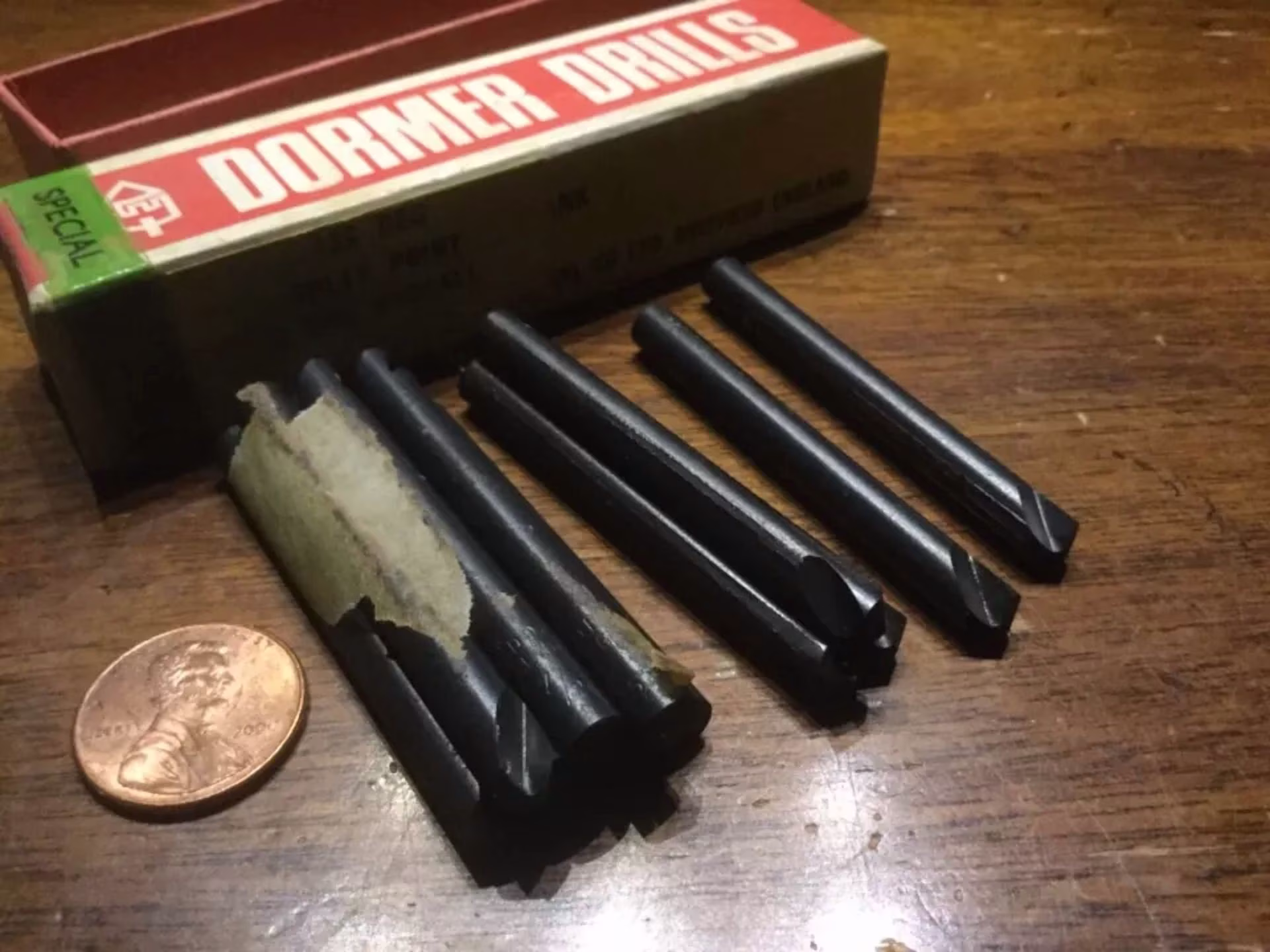 KNACK - 12 Dormer England Special Short Flute 7/32 Stub 1/2 Flute X 2 Long Drill Drills