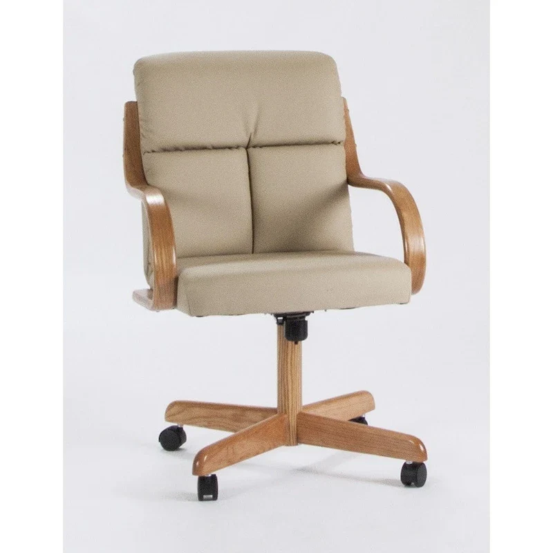 fa859f53f5edcded7dff4f73302e5b6a86072128b4fe56688214808edf6c55f8 Caster Chair Company Frankie Swivel Bonded Leather Armchair(SINGLE/Extra Tall)
