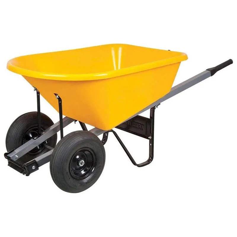 fb65eb6acd2c8e3e5d46479f9626e38268c41be0d92752e12a81f7324d0541e3 6 Cu. ft. Poly Wheelbarrow with Dual Wheels RP6DWLG8