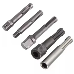 KNACK - 5Pcs/Set Sds Plus 1/4 Hex Socket Driver Tool Screwdriver Bit Chuck Adaptor Bar