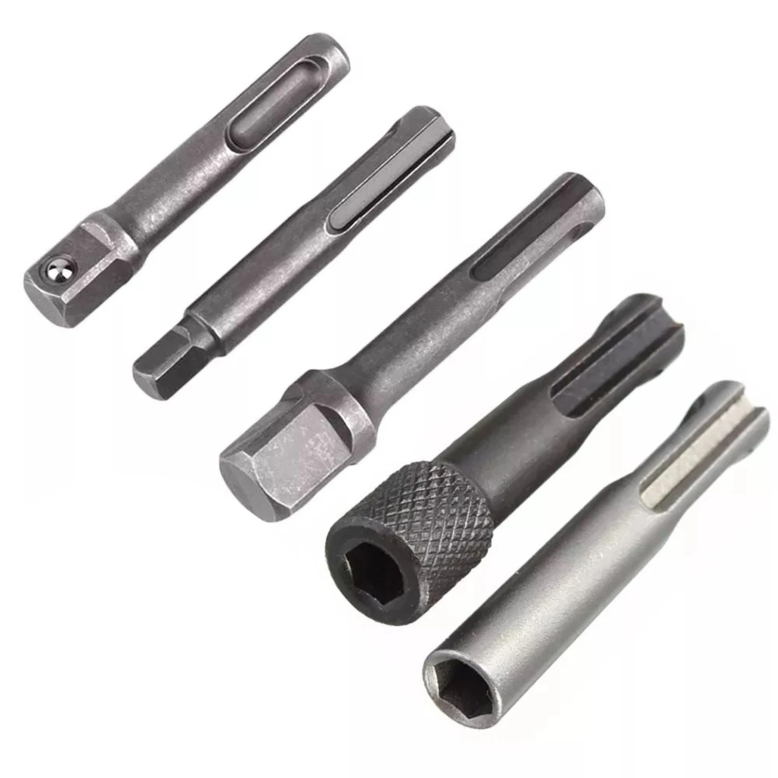 fbf595650fee251411c5d176131c1a4508f8c8517d7a75d6da3a0385465d3758 KNACK - 5Pcs/Set Sds Plus 1/4 Hex Socket Driver Tool Screwdriver Bit Chuck Adaptor Bar