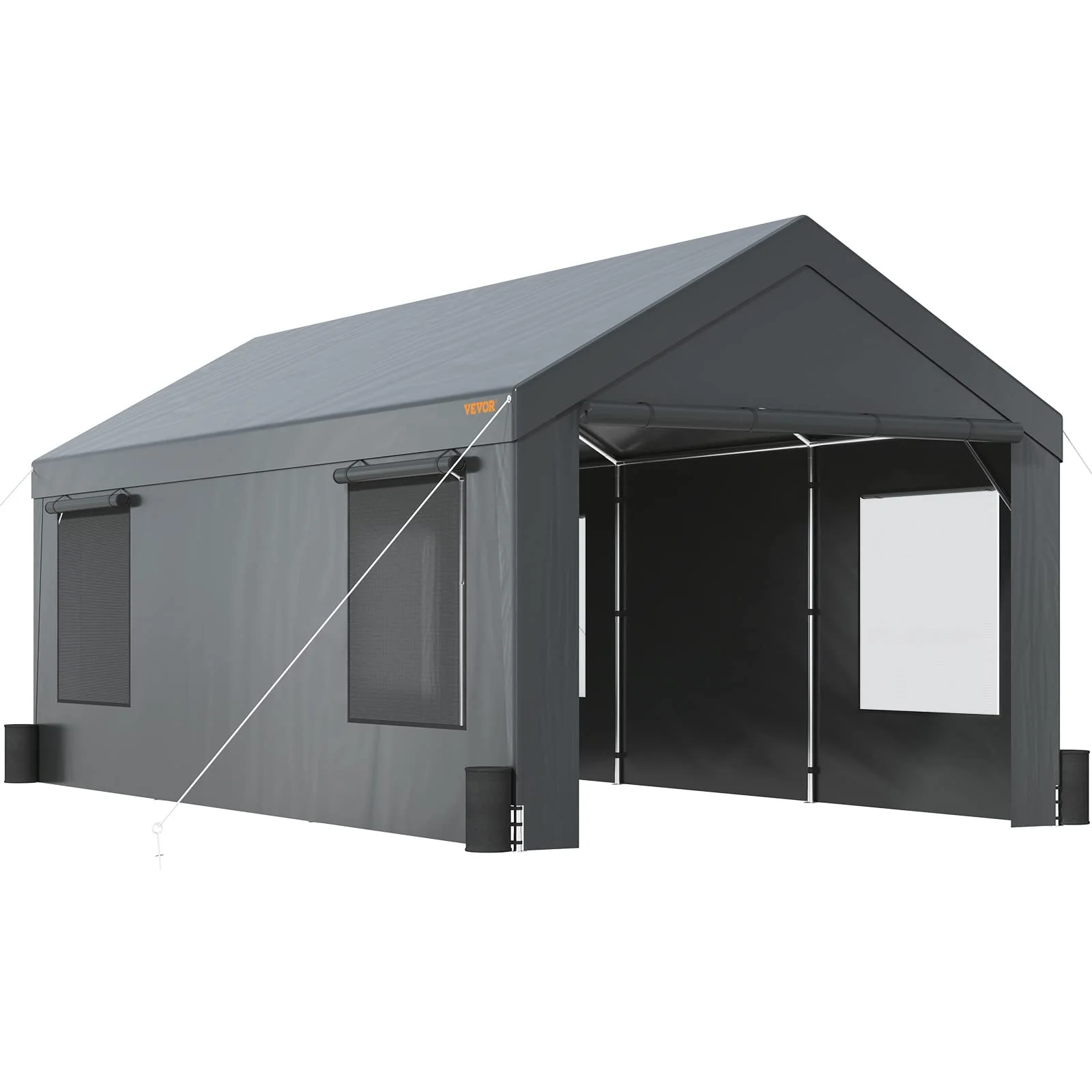 fc681b076de0150f3a51e12f96f894ed7687d15bb0021ce9ccb25ffe867ab8c3 VEVOR Carport 10x20ft, Car Canopy Portable Garage(Default Title)