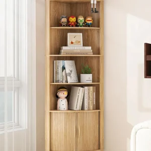 Corner Cabinet, 66.73'' Tall Modern Corner Bathroom Storage Cabinet(Wood Color/66.73''H)