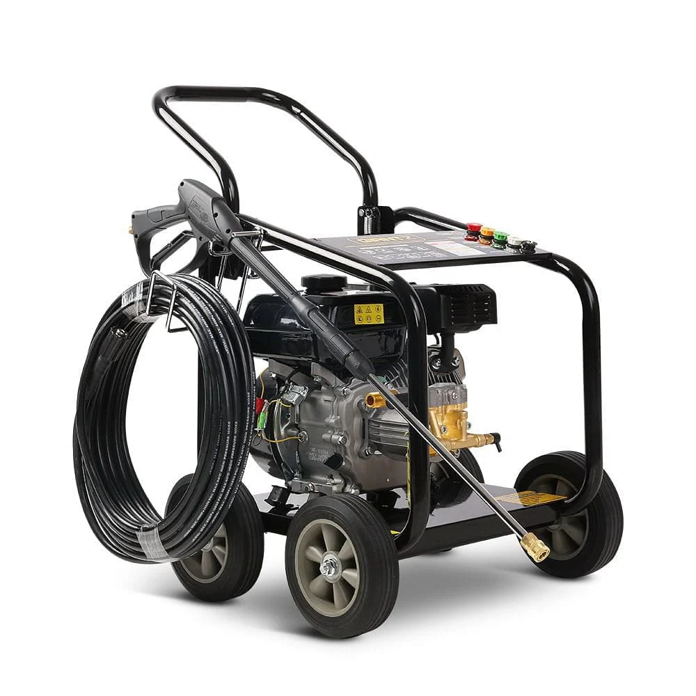 fc9d5ddaea90bbea9dcdb2ed67c054dcdf3513c090ae3b3b080d53bd431f1b8e Giantz 4800PSI Petrol High Pressure Cleaner Washer 10HP 20M Hose Gurney
