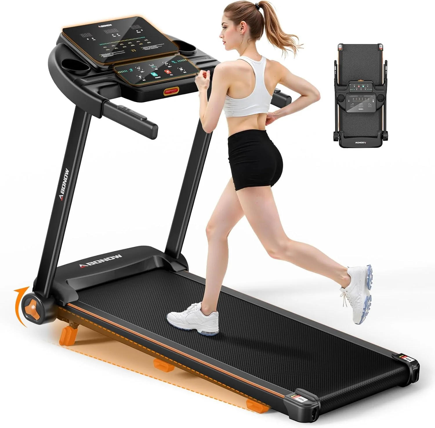 fd94b00a1c71df126e4f8d5ec11797615012b34ed71ed2a6549250e07bff3d27 Foldable Treadmill for Home with Incline Extra Large Dual LED Screen Home Office Treadmills