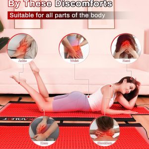 2025 Red Light Therapy Mat, Medical-Grade TPU, 2570 LEDs, 73