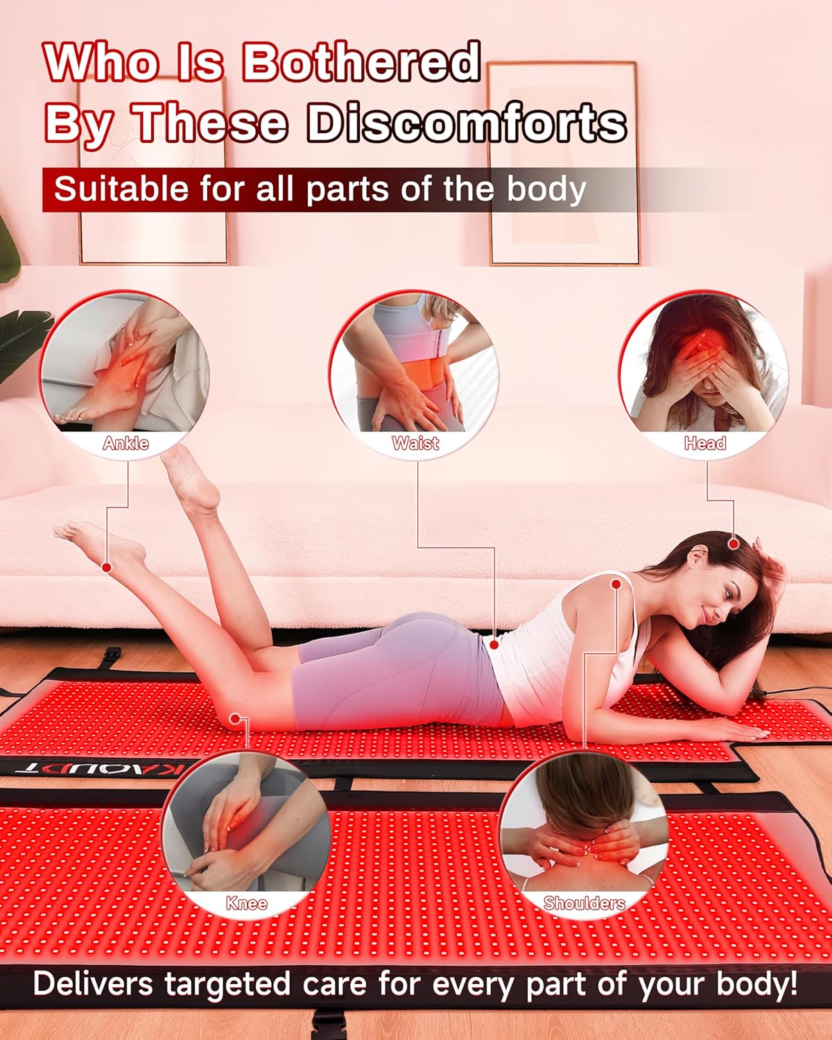 ff18aed32e1bfbcf392562bc289fcce4c181d418c60a83bfa86628e464215b63 2025 Red Light Therapy Mat, Medical-Grade TPU, 2570 LEDs, 73"x33"""