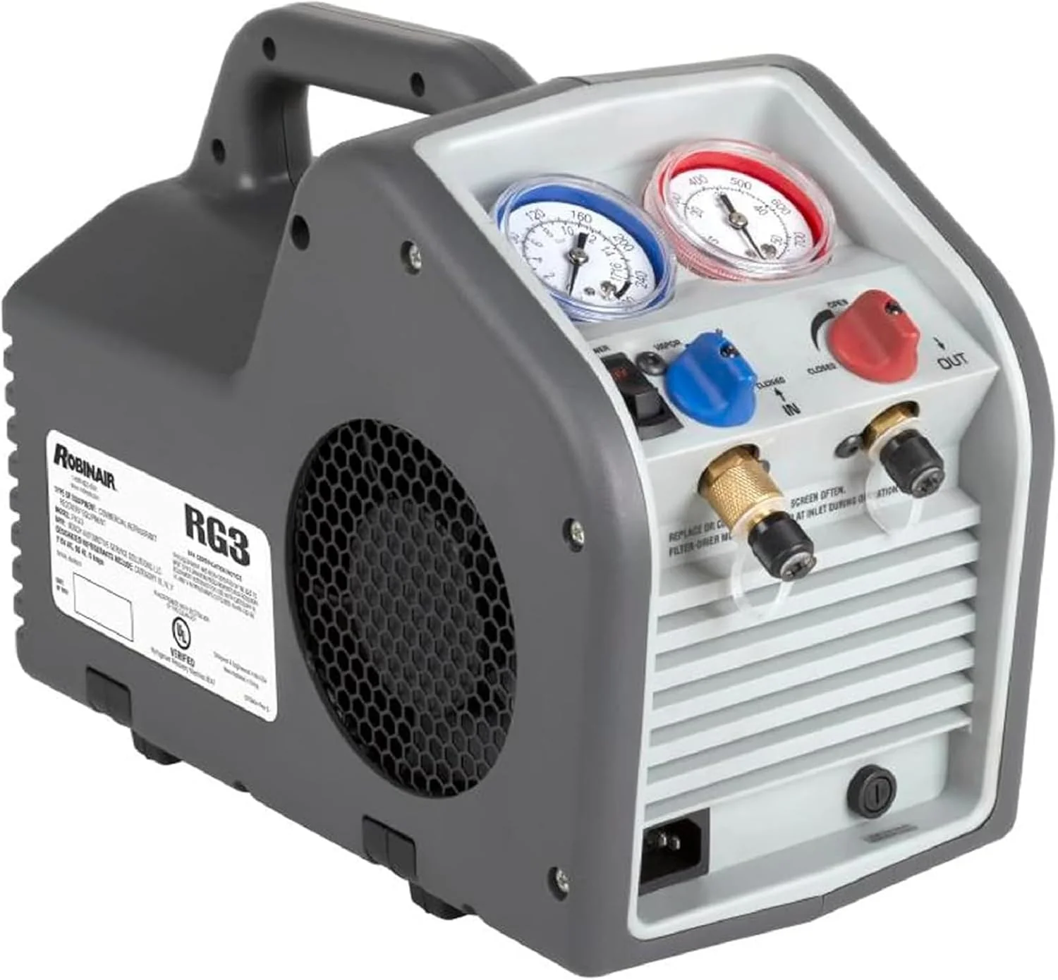 ff4c12e1924f84761f0a081e9ed971a94ef557045b13b2eb8157bfeca65f1769 (Portable Refrigerant Recovery Machine ¨C 115V, 60Hz, for Both Liquid and Vapor Refrigerant, White-Robinair